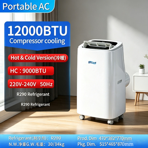 Nuevo Aire Acondicionado Portátil 3 en 1 de 18000 BTU 2026, Unidad de Aire Acondicionado Profesional con R290 para Oficina, Funciones de Refrigeración, Calefacción y Deshumidificación - Product Image 4