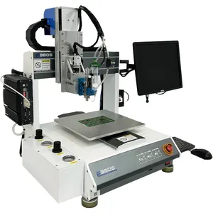 Válvula de injeção pneumática visual de 3 eixos, máquina de distribuição automática de cola cnc, adesivo de resina epóxi, robô de mesa com cnc