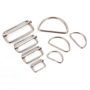 Hebillas de metal con forma de D para bolsos, correa de hombro ajustable, herrajes con acabado de revestimiento duradero, varios tamaños - Product Image 2