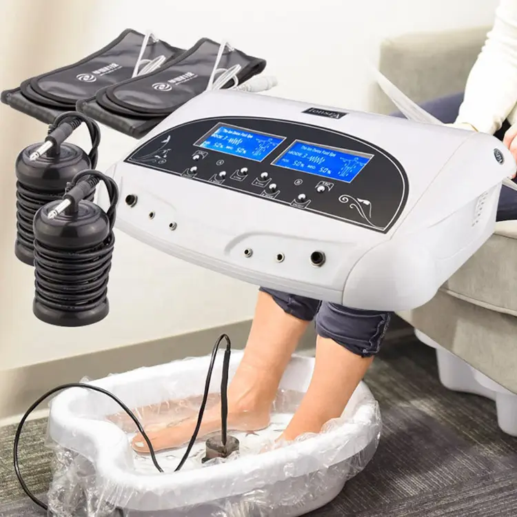 Dual Ionic Pro Cell Detox Machine Ion Foot Bath Spa Cleanse System W/ MP3