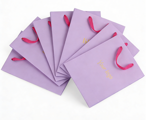 Foldable Reusable Paperbag Custom Small Gift Paper <b>Bags</b> with logo and Handles - Product Image 3