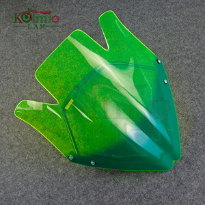 KOLMIO-LAM adapté pour <span class=keywords><strong>moto</strong></span> de couleur verte pour <span class=keywords><strong>Kawasaki</strong></span> <span class=keywords><strong>Z750</strong></span> Z750R <span class=keywords><strong>MOTO</strong></span> pare-brise déflecteur de vent pare-brise avec Support - Product Image 1