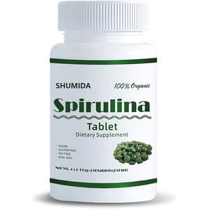 Píldoras de Espirulina Natural en Polvo de Forma Personalizada, Tabletas de Espirulina Orgánica - Product Image 1