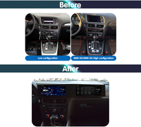 Krando Radio mobil Android layar ganda, navigasi GPS DSP WIFI 4G, Head Unit 2009 - 2017 untuk AUDI Q5 SQ5 layar ganda 22"
