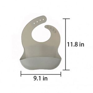 Cadeaux promotionnels pour entreprises, bavoirs pour bébés en silicone souple imperméable, 12 couleurs, produits d'alimentation pour enfants - Product Image 5