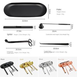 Eco-Friendly High Quality Modern Jy Brand Extinguisher Tool <b>Set</b> Hook Snuffer Wick Trimmer <b>Candle</b> Accessories - Product Image 4