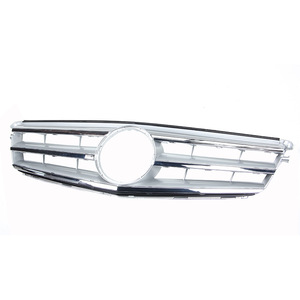 กระจังหน้ารถเมอร์เซเดส-เบนซ์ ซี-คลาส W204 แบบแท่งเดี่ยว สีดำเงิน ทำจากพลาสติก ABS สำหรับกันชนหน้า - Product Image 2