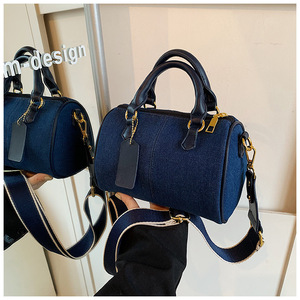 Set <span class=keywords><strong>di</strong></span> Borse da Donna <span class=keywords><strong>di</strong></span> Lusso Personalizzate, <span class=keywords><strong>Borsa</strong></span> a Tracolla in Denim <span class=keywords><strong>di</strong></span> Grande Capacità, Borse Tote Impermeabili in <span class=keywords><strong>Jeans</strong></span> - Product Image 4