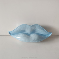 Lèvre Accessoires D'affichage Visuel De Mur Décoratif Lèvre Sculpture En Fiber De Verre Artificielle Personnalisé Lèvre Sexy Résine Artisanat Visuel Décoration