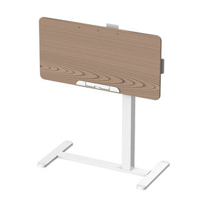 Hidden Casters Overbed Bedside <strong>Table</strong> Laptop Computer Small Workstation Electric <strong>Height</strong> <strong>Adjustable</strong> Pneumatic Mobile Standing Desk - Product Image 5