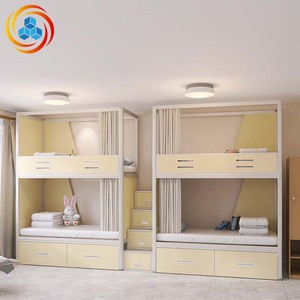 Lits de dortoir modernes en métal avec tiroirs, mobilier commercial pour dortoirs, idéal pour les chambres d'adolescents et les appartements - Product Image 3
