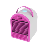 Ventilateur humidificateur d'air portable de bureau pour la maison, mini-refroidisseur d'air électrique avec réservoir d'eau de 700 ml, alimentation CC