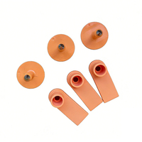 Fabricant d'étiquettes d'oreille pour animaux (moutons, chèvres) à longue portée, avec puce RFID TPU U9, code QR imprimé, 45x17mm, 860-960MHz UHF, ISO18000-6C.
