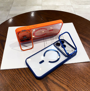 GSCASE Custodia Magnetica <span class=keywords><strong>Trasparente</strong></span> all'Ingrosso Nuovo Design Pieghevole con Supporto Protettivo per Telefono Cellulare per <span class=keywords><strong>iPhone</strong></span> 16 17 Pro Max - Product Image 5