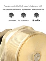 Vanne de sécurité en cuivre pour réservoir de sablage mobile, vanne de commande pneumatique à filetage lisse, accessoire de sablage haute résistance à l'usure