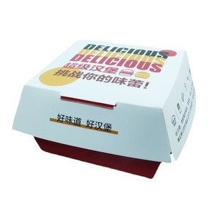 Boîtes d'emballage alimentaire en carton blanc pliables, biodégradables et écologiques, personnalisées pour les frites chaudes de restaurant - Product Image 4