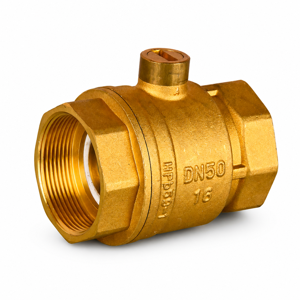 Brass Threaded Ball Valve with One Word Lock Manual Large Flow Plumbing ...
