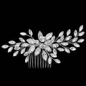 ML1434-peine de cristal hecho a mano para novia, joyería para el cabello de boda - Product Image 1