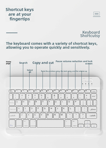 Ốp lưng & vỏ máy tính bảng, bàn phím không dây từ tính TPU tích hợp trackpad cho iPad Mini 6 10.2 inch, chế độ ngủ, vỏ máy tính bảng không dây - Product Image 6