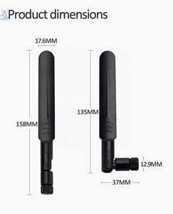 Tăng cao 5dBi Wifi 2.4G 158mm cao su vịt ăng ten - Product Image 5