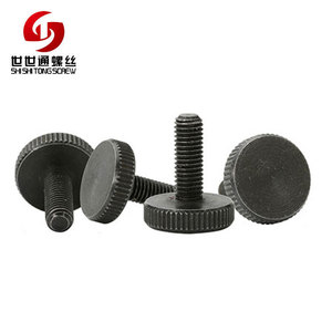 DIN653-B DIN 464 métrica acabado de óxido negro de cabeza moleteada tornillos - Product Image 1