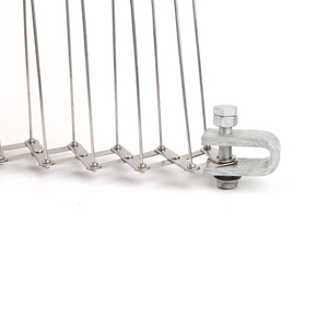 Nuova torre di trasmissione di potenza Anti-uccelli guardia a spirale regolabile in acciaio inossidabile punte Repeller per uccelli - Product Image 3