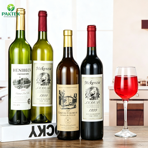 Bouteille de <span class=keywords><strong>vin</strong></span> en verre <span class=keywords><strong>bordeaux</strong></span> vert foncé givré de luxe pour <span class=keywords><strong>vin</strong></span> <span class=keywords><strong>rouge</strong></span> premium - Product Image 3