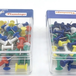 Precio de fábrica, ¡Gran oferta! Chinchetas de colores, clavijas de papelería para oficina, fotos, etiquetas, tableros y mapas. - Product Image 2