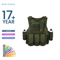 Gilet tactique multifonctionnel rayé - Imperméable, capacité 20-36L, utilisation en extérieur, vêtements en polyester