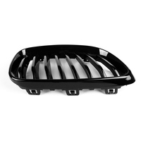 Gril Kidney ABS Gloss Black Single Slat Berkualitas Tinggi untuk BMW Seri 2 F22 F23 F87 M2 2014-2018 Gril Bumper Depan Mobil