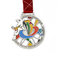 Médaille commémorative personnalisée en alliage de zinc pour événements sportifs, patinage à roulettes, carnaval, forme sur mesure, durable, vente en gros