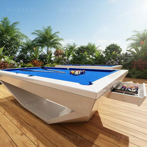 Tables de <span class=keywords><strong>billard</strong></span> et de pool professionnelles d'intérieur en bois massif de chêne et de noyer, sur mesure, 7/8/9 pieds, sans fonction de retour de balle - Product Image 5