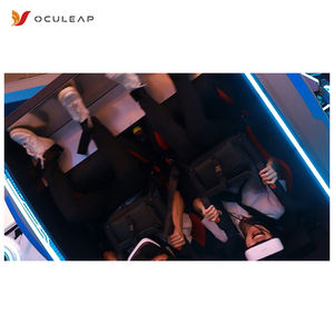 VR Game <span class=keywords><strong>Machine</strong></span> 9D Flying Simulator Dos personas VR/AR/MR Equipment Gaming Commercial Coin y sistemas de pago con tarjeta de crédito VR 360 - Product Image 5