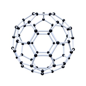Modelo de estructura molecular C60 - tipo tubo esférico - Buckyball - modelo de nanotubo de carbono - Equipo educativo brillante de plástico - Product Image 2