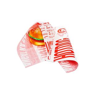 Emballage alimentaire jetable écologique imprimé sur mesure pour poulet frit et sandwichs, papier à hamburger résistant à la graisse et recyclable - Product Image 5