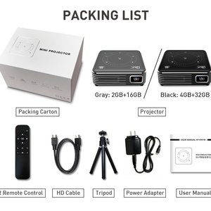 โปรเจ็คเตอร์พกพา2.4/5G WiFi P11แอนดรอยด์9.0 DLP 55ลูเมน - Product Image 6