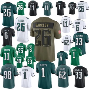 Mens trẻ em Thanh Niên phụ nữ Philadelphia Jersey 1 đau 26 barkley 6 Smith 33 dejean 62 kelce 11 nâu bóng đá mỹ Jersey - Product Image 1