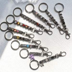 Porte-clés de bricolage italien à la mode en acier inoxydable boule chien Noël ami cadeau Module - Product Image 1