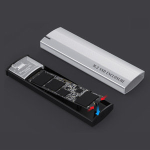 E-Yield M.2 Ssd Enclosure Aluminum Alloy Usb3.1 Type C 10Gbps For Nvme <b>Sata</b> Support 8Tb External Hard <b>Drive</b> Case - Product Image 3