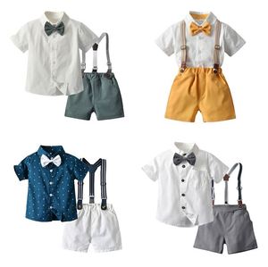 ZHG66 nuovo arrivo abbigliamento per neonati uomo set camicia con cravatta + pantaloni set vestiti per neonato - Product Image 5