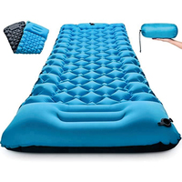 Matelas gonflable de camping ultraléger avec coussins, tapis de voyage pliable, coussin d'air pour l'extérieur, vente en gros d'usine