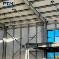 Entrepôt industriel préfabriqué en acier à plusieurs étages certifié ISO/CE, bâtiment de bureaux, conception à longue portée, garantie de 2 ans