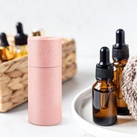 1 oz /30 ml Tube de carton de papier kraft vide rond en carton de papier kraft Boîte d'emballage pour bouteille d'huile de thé cadeau