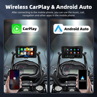 Navigasi Motor 5 Inci, CarPlay Nirkabel, Android Auto, Layar Motor Nirkabel, GPS Motor