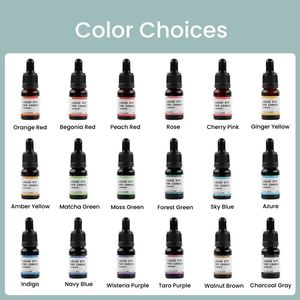 WBG 20 colores 5ml 10ml líquido Soluble DIY vela y pigmento de tinte de jabón para jabón fabricación de velas de soja cera vela pigmento de Color - Product Image 5
