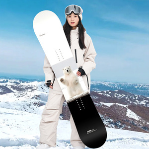 Planche <span class=keywords><strong>de</strong></span> snowboard personnalisable pour adulte, modèle Freestyle bidirectionnel polyvalent, équipement <span class=keywords><strong>de</strong></span> <span class=keywords><strong>ski</strong></span> et <span class=keywords><strong>de</strong></span> snowboard, modèle Flat Flower Carving - Product Image 2