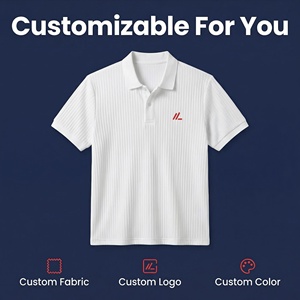 <span class=keywords><strong>Camisa</strong></span> <span class=keywords><strong>Polo</strong></span> <span class=keywords><strong>de</strong></span> Golf Personalizada OEM para <span class=keywords><strong>Hombre</strong></span>, Viscosa y Poliéster, 200GSM, Transpirable, Tejida, Antiarrugas, Informal, para Negocios - Product Image 4