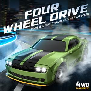 Nouveau 1:64 Échelle Micro RC <span class=keywords><strong>Drift</strong></span> Car 2.4G Télécommande Rechargeable Lumière 4WD Haute Vitesse <span class=keywords><strong>Racing</strong></span> Jouet avec USB Chargement <span class=keywords><strong>Drift</strong></span> Modes - Product Image 4