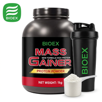 Poudre de protéines de lactosérum BioLex Private Label High Calorie Mass Gainer avec créatine BCAA pour la force et la prise de masse musculaire