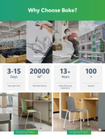Chaises de bureau et de salle à manger modernes européennes en gros, blanches/grises, sans accoudoirs, empilables, avec cadre en PP et coussin rafraîchissant